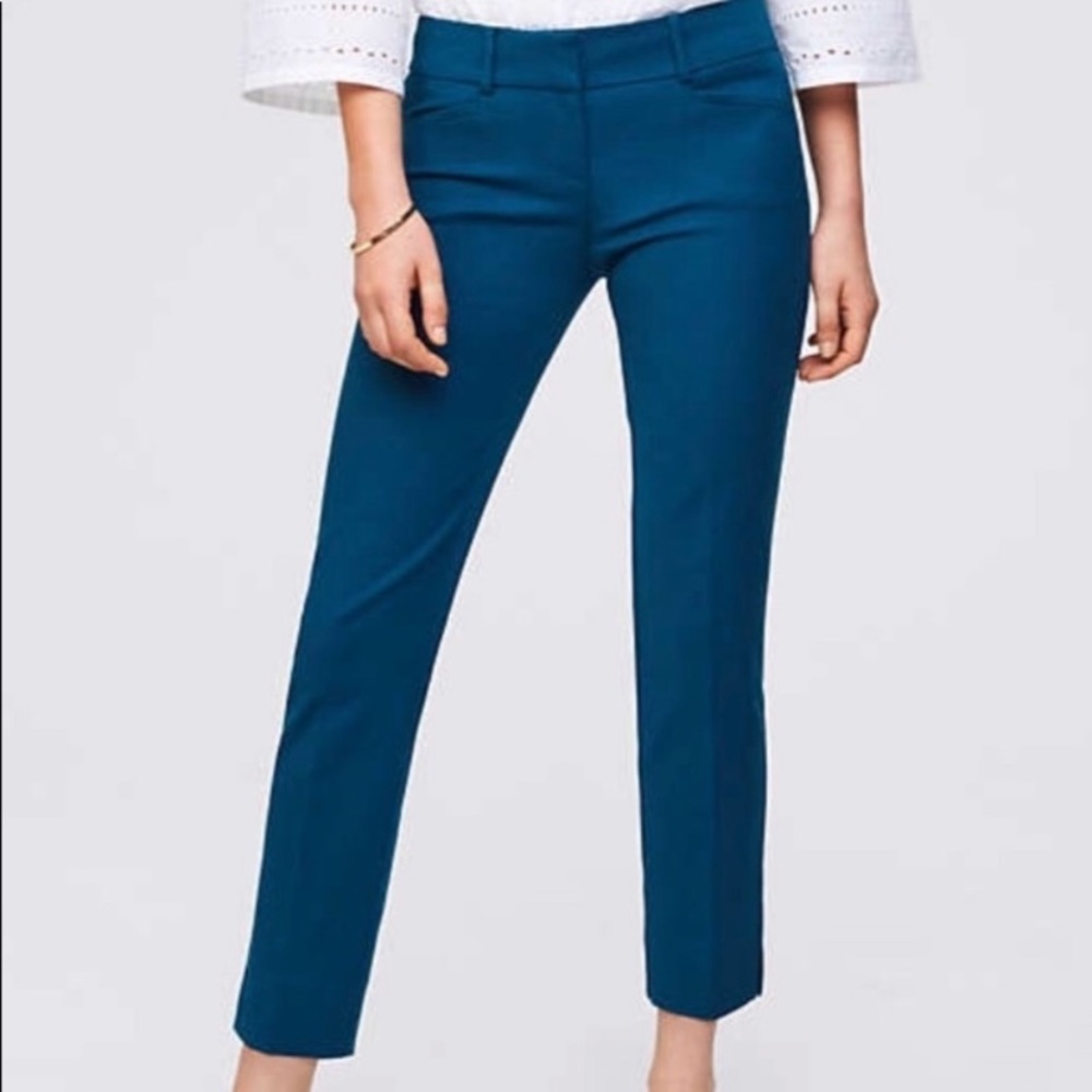 LOFT Marisa skinny blue trousers